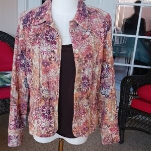 Christopher & Banks Vibrant Floral Jacket